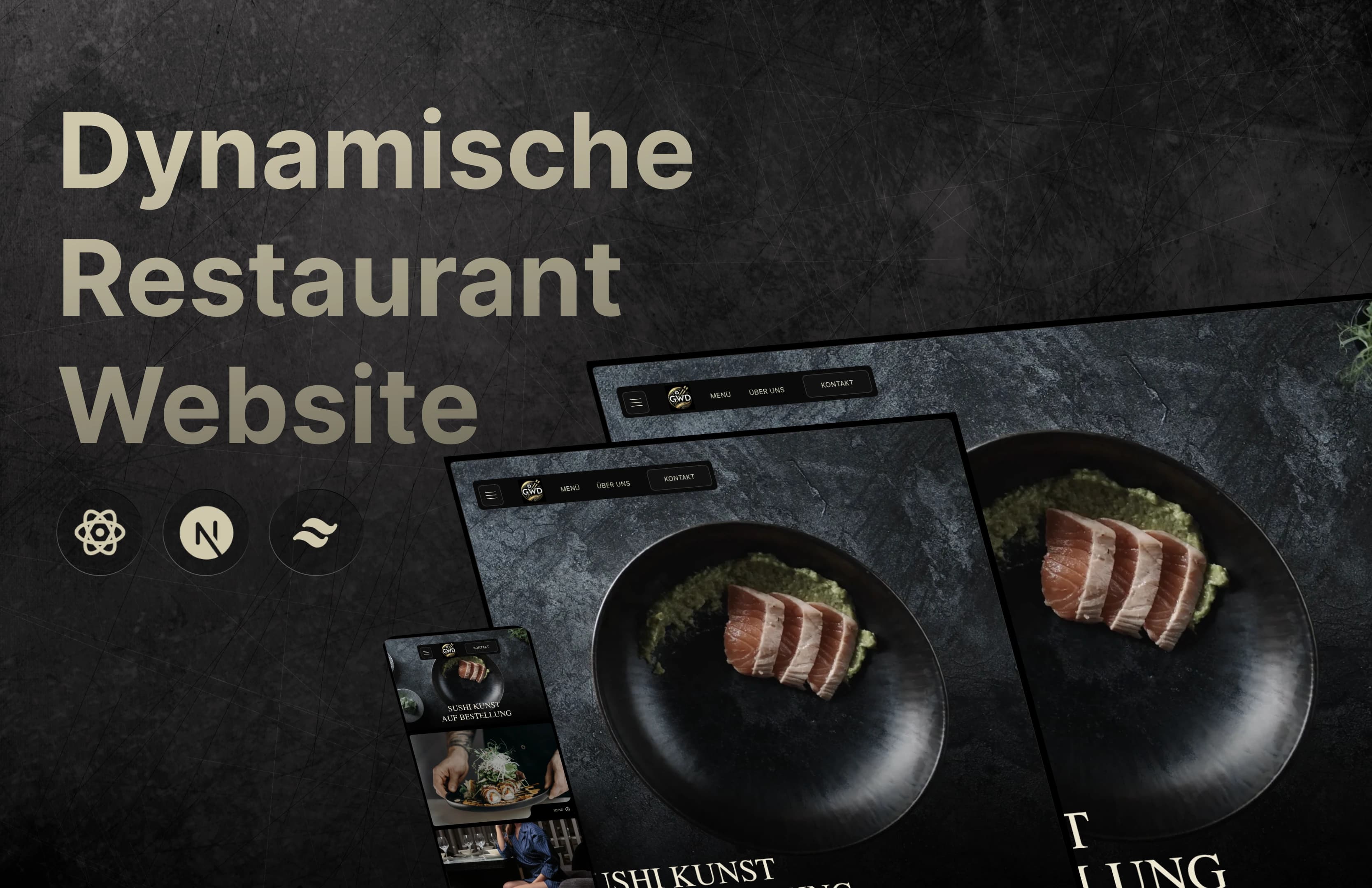 GWD Sushi: Elegante Restaurantwebsite